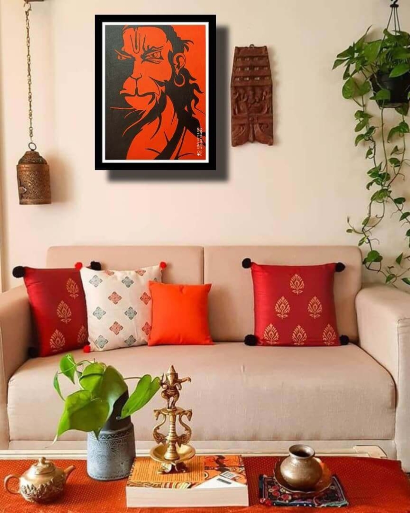 Hanuman ji Acrylic on canvas